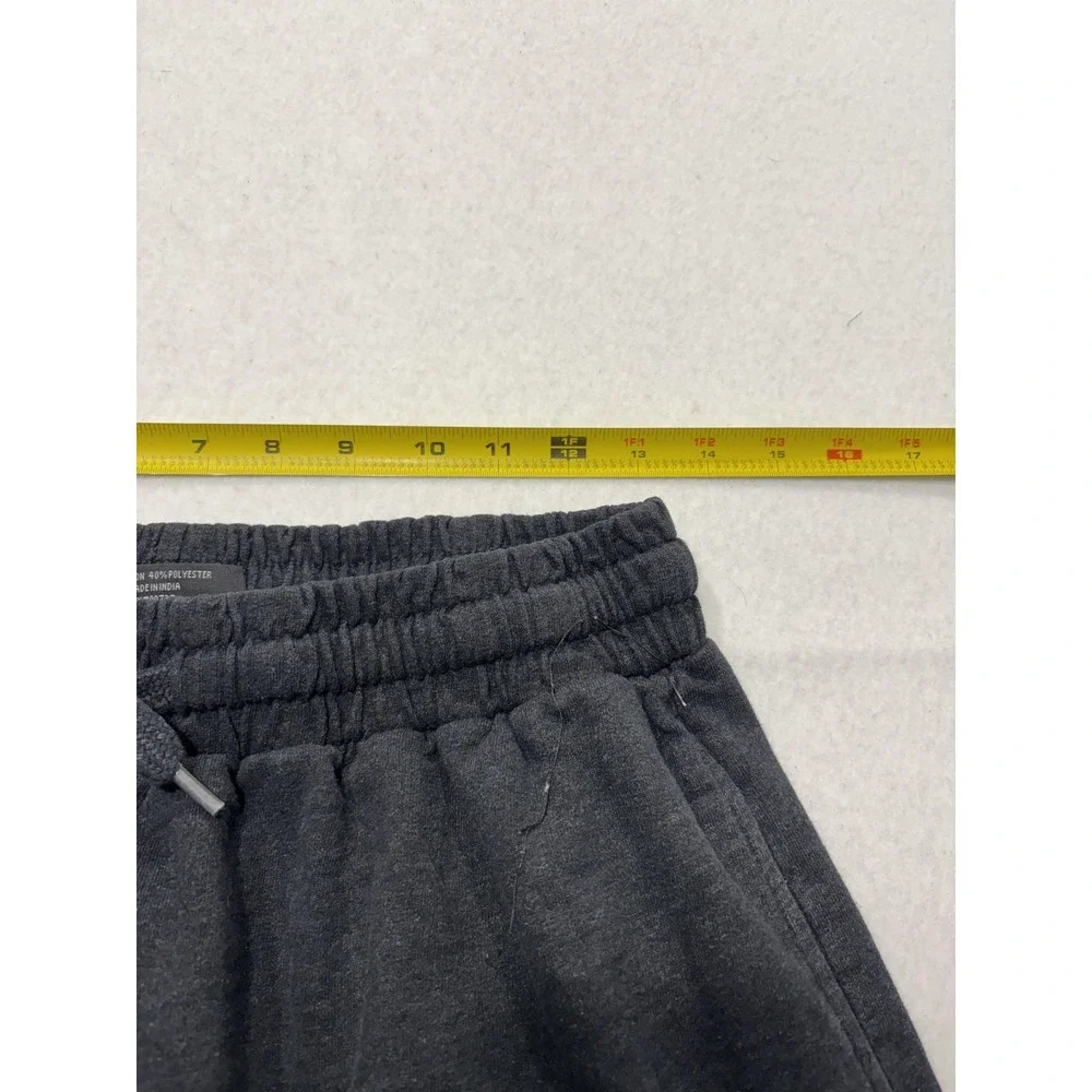 True Religion Mens Medium Gray Lounge Jogger Sweatpants Gold Logo RN 90737